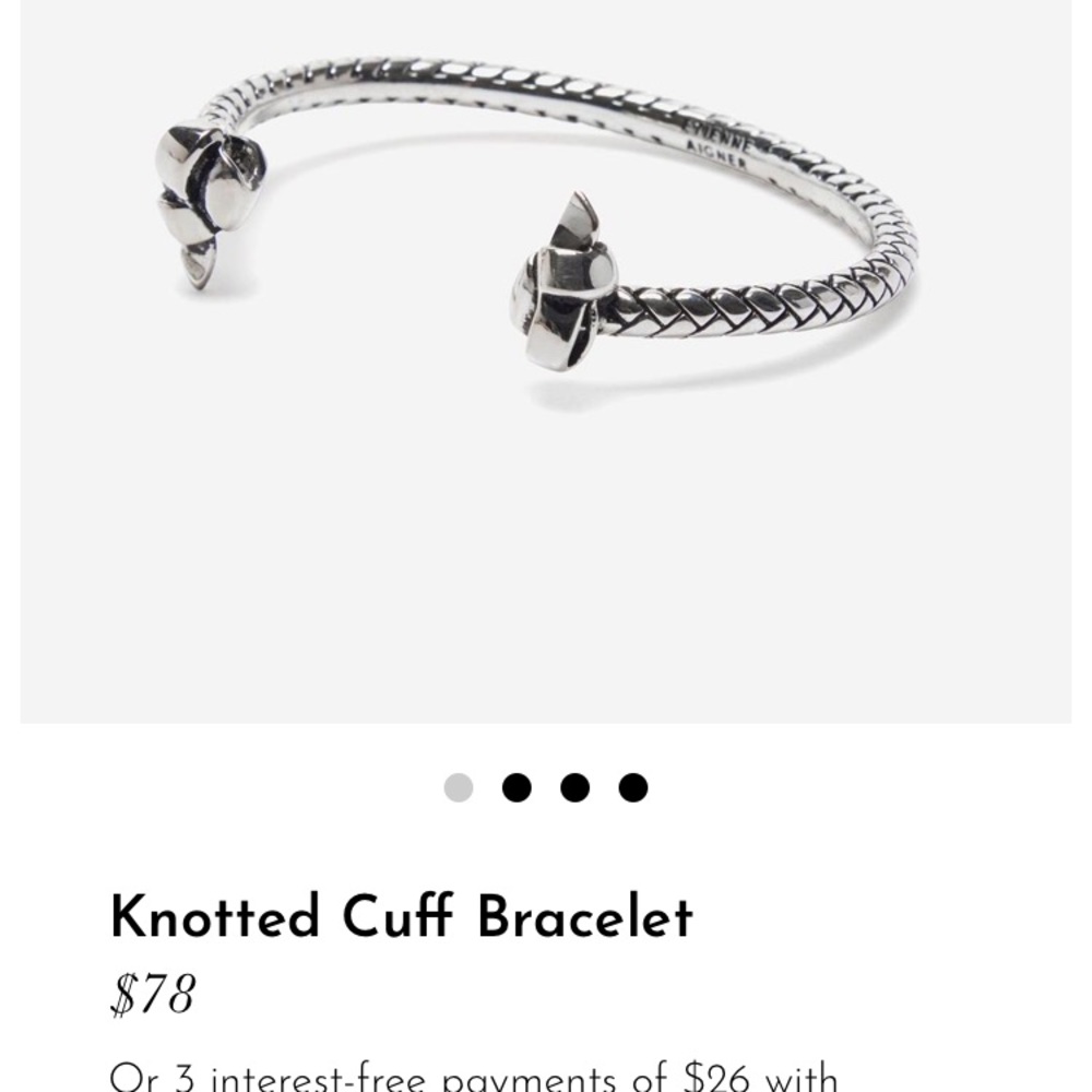 Etienne Aigner Knotted Cuff Bracelet